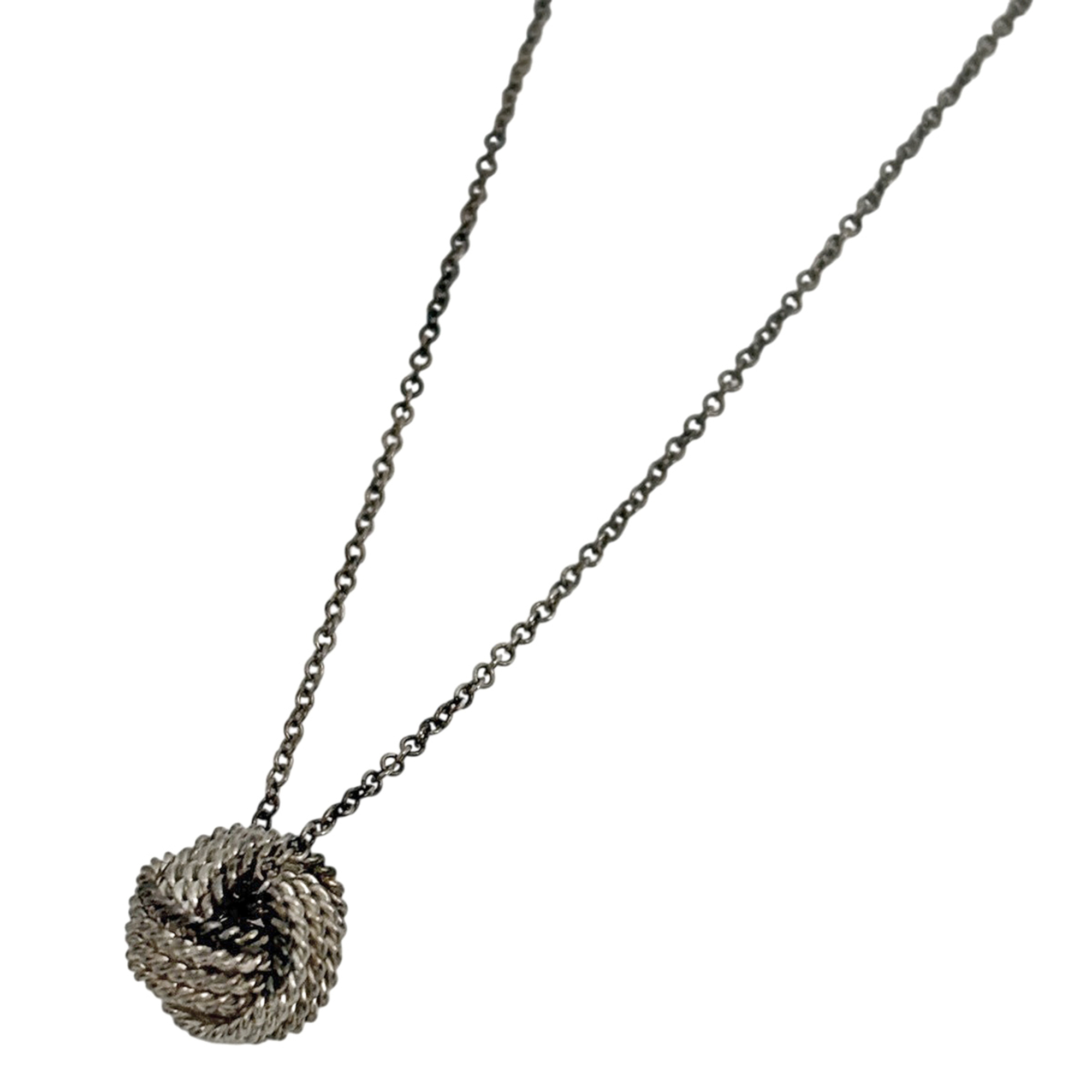 Tiffany & Co. Somerset Twist Necklace, Sterling Silver 925, Silver, Women's
